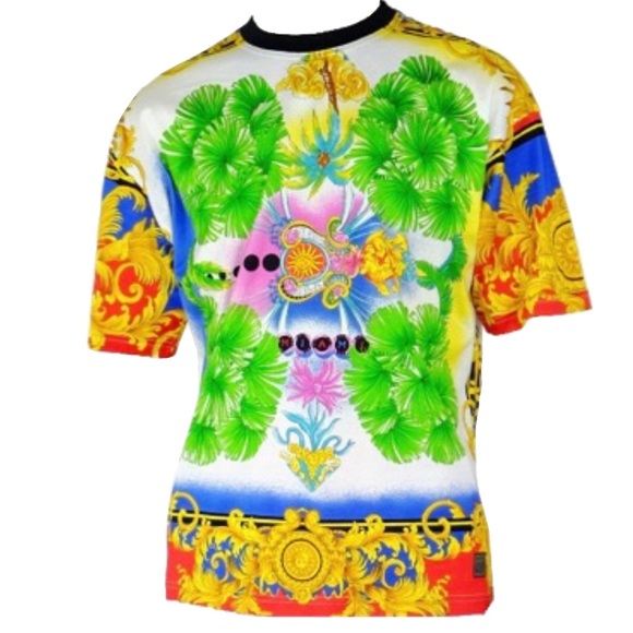 Versace Tops - Vintage 90’s: Versace Couture ☻︎ Miami Baroque Tee